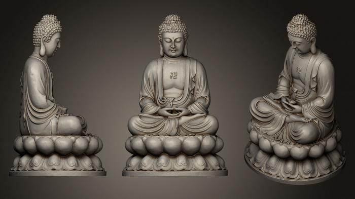 Buddha figurines (STKBD_0046) 3D model for CNC machine